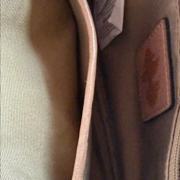 Céline Dion Collection Pebbled Leather Crossbody Bag in Blush Taupe - Picture 7 of 14